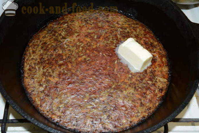 Pyszna zapiekanka z wątroby z ryżem - jak gotować garnek wątroby w piecu, z krok po kroku przepis zdjęć