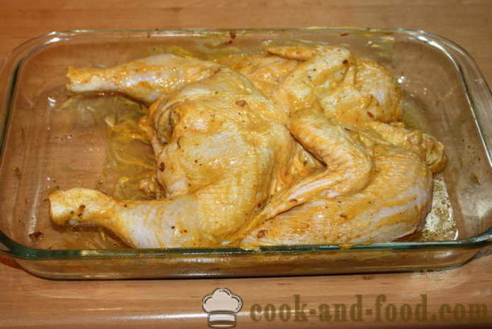 Pieczony kurczak w piekarniku - jak pysznego kurczaka pieczone w piekarniku, z krok po kroku przepis zdjęć