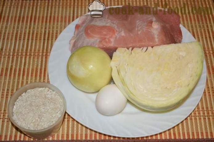 Leniwe gołąbki z mięsem mielonym i ryżem - Jak zrobić leniwe gołąbki z mielonym mięsem i kapustą, krok po kroku przepis zdjęć