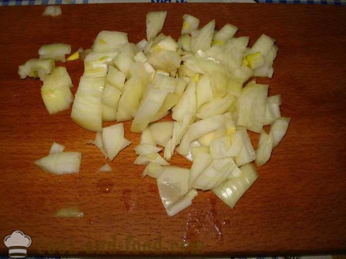 Smażone ziemniaki z cebulą - jak gotować smażone ziemniaki z cebulą na patelni, krok po kroku przepis zdjęć