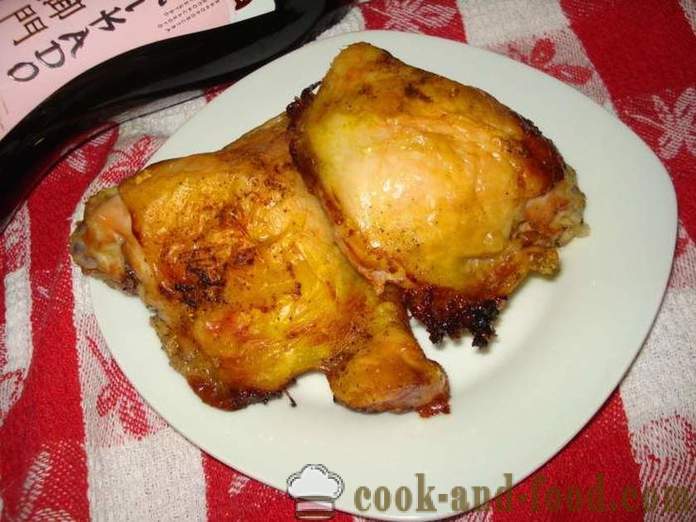 Pieczone ud kurczaka w folii - takich jak smaczne pieczone ud kurczaka w piecu, o krok po kroku zdjęć receptury