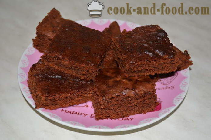 Ciasto czekoladowe brownie - jak zrobić ciasteczka czekoladowe w domu, krok po kroku przepis zdjęć