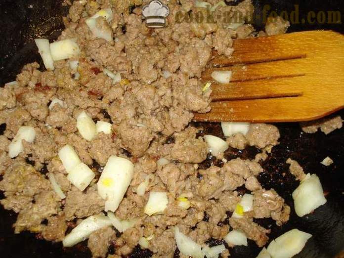 Pasta nautically z mielonej wołowiny - jak gotować makaron nautically z mięsa mielonego, krok po kroku przepis zdjęć