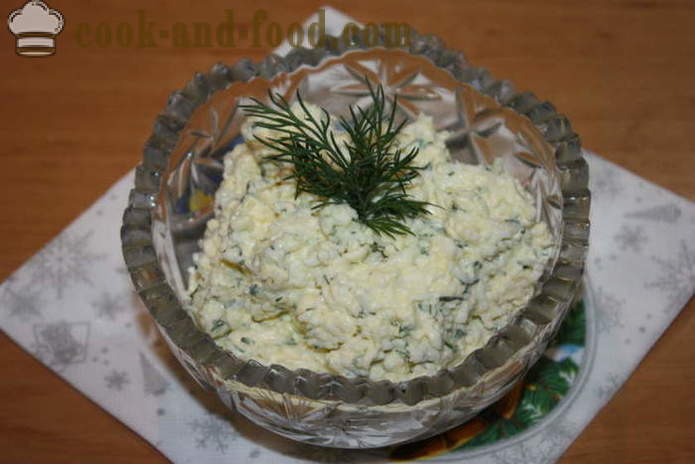 Żydowska przekąska ser topiony z czosnkiem - jak zrobić przystawkę żydowską z czosnkiem, krok po kroku przepis zdjęć