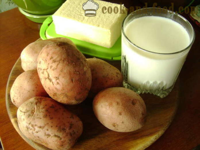 Ziemniaki puree z mlekiem - jak gotować ziemniaki, krok po kroku przepis zdjęć