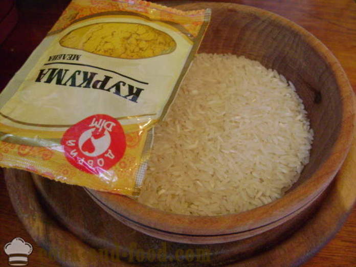 Gotowany ryż z kurkumą - jak gotować ryż z kurkumą, krok po kroku przepis zdjęć