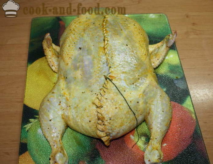 Kurczaka nadziewane naleśniki w piecu - jak gotować kurczaka nadziewane naleśniki bez kości, krok po kroku przepis zdjęć