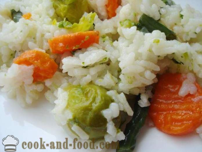 Ryż z warzywami w multivarka - jak gotować ryż z warzywami w multivarka, krok po kroku przepis zdjęć