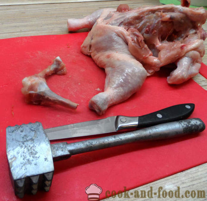 Nadziewany kurczak bez kości w piekarniku - jak gotować kurczaka nadziewane bez kości, krok po kroku przepis zdjęć