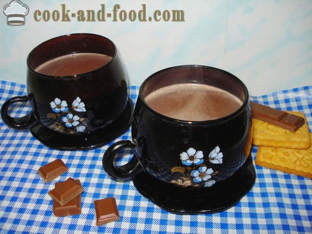 Homemade kakao z mlekiem - jak gotować kakao z mlekiem, krok po kroku przepis zdjęć