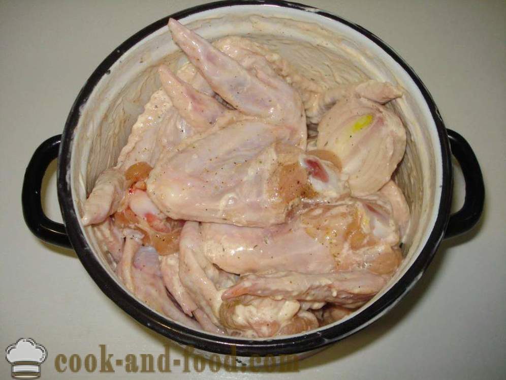Szaszłyki z kurczaka skrzydła - jak gotować szaszłyki z kurczaka skrzydła, krok po kroku przepis zdjęć