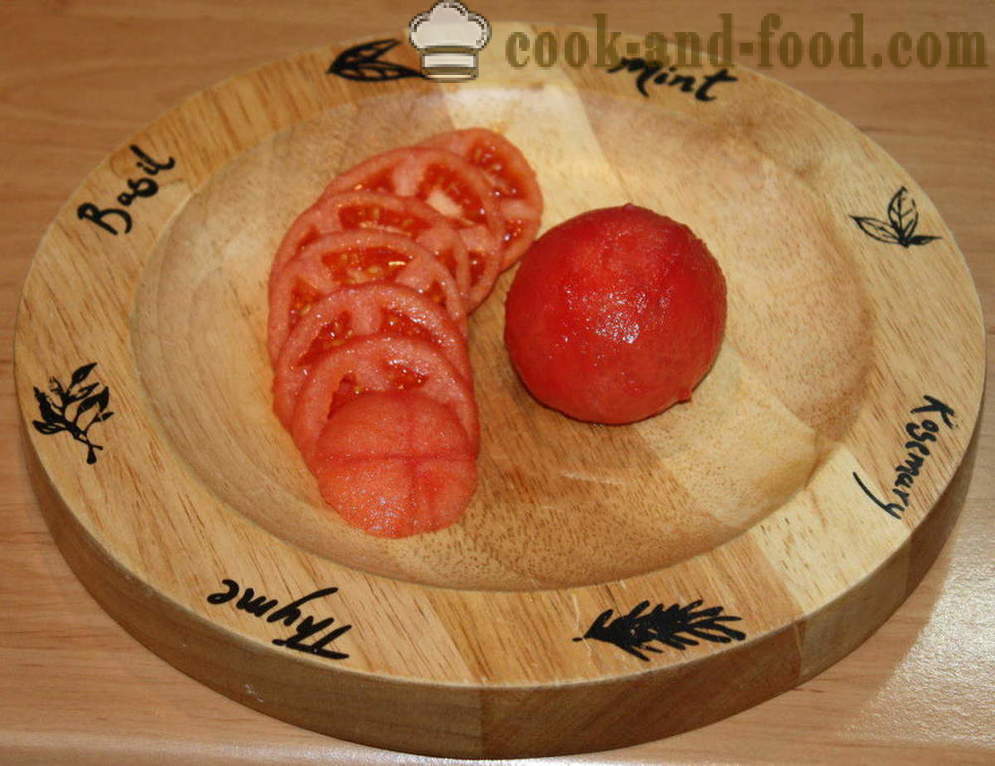 Zapiekanka mięso z cukinią i pomidorami - jak gotować mięso rosołowe w piecu, z krok po kroku przepis zdjęć