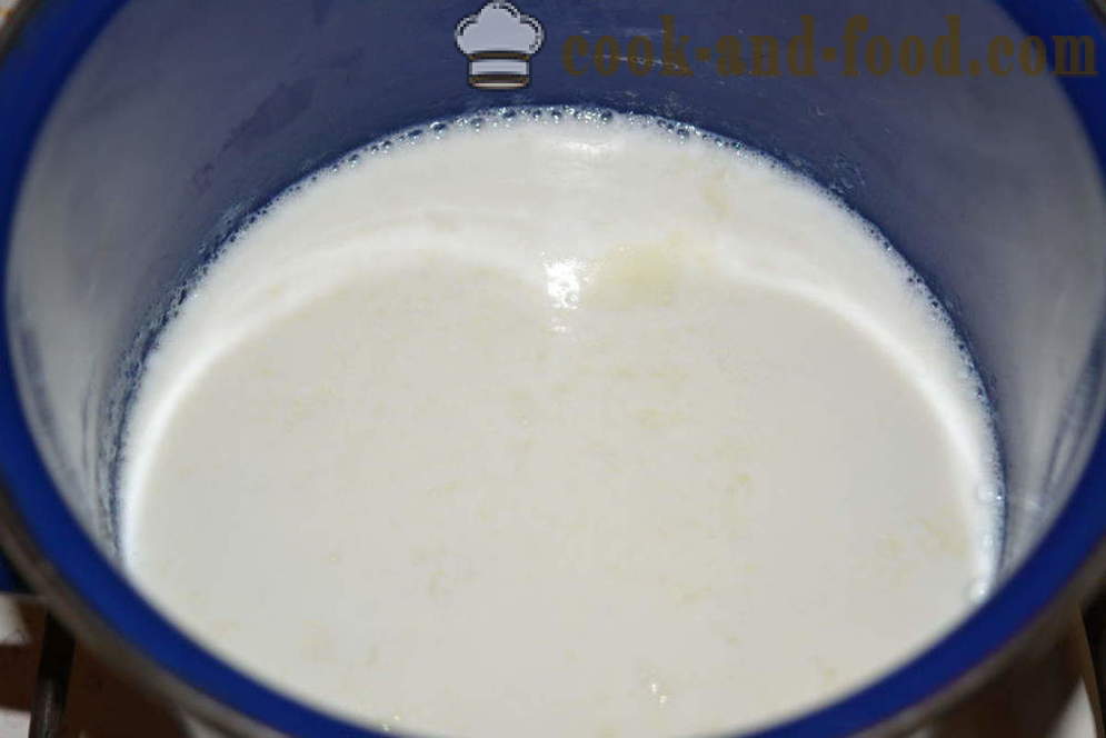 Makaron mleka dla dzieci - Jak zaparzyć makaron mleko w garnku, krok po kroku przepis zdjęć