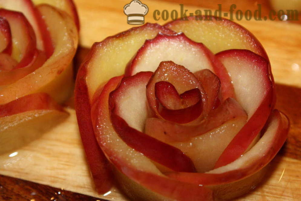 Przepis jabłek rose - jak zrobić róże szarlotka, krok po kroku przepis zdjęć