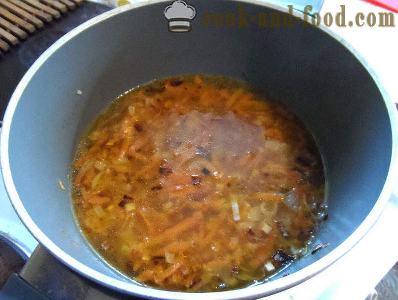 Zupa dyniowa z kremem i mięsa - jak gotować pyszne zupy z dyni ze śmietaną, z krok po kroku przepis zdjęć