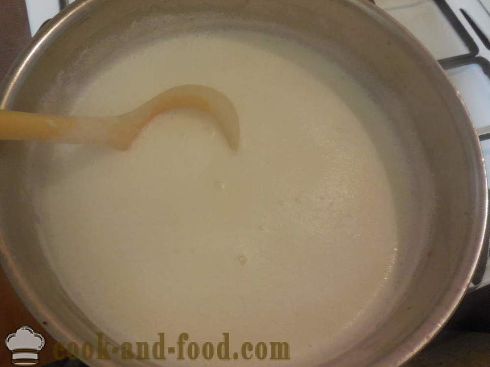 Sago mleko kaszka - jak gotować owsiankę z mlekiem sago, krok po kroku przepis zdjęć