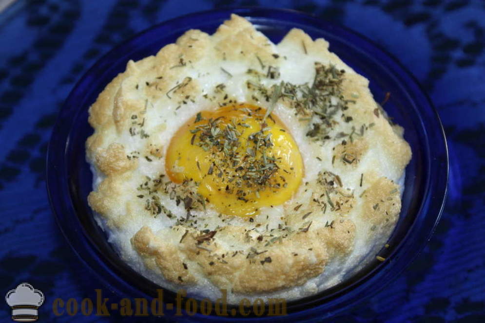 Niezwykłe jajka z serem w puszkach - jak gotować jajecznicę w piecu, z krok po kroku przepis zdjęć