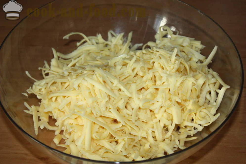Zimna przekąska z serem - Jak gotować przekąskę sera topi się w piecu, z krok po kroku przepis zdjęć