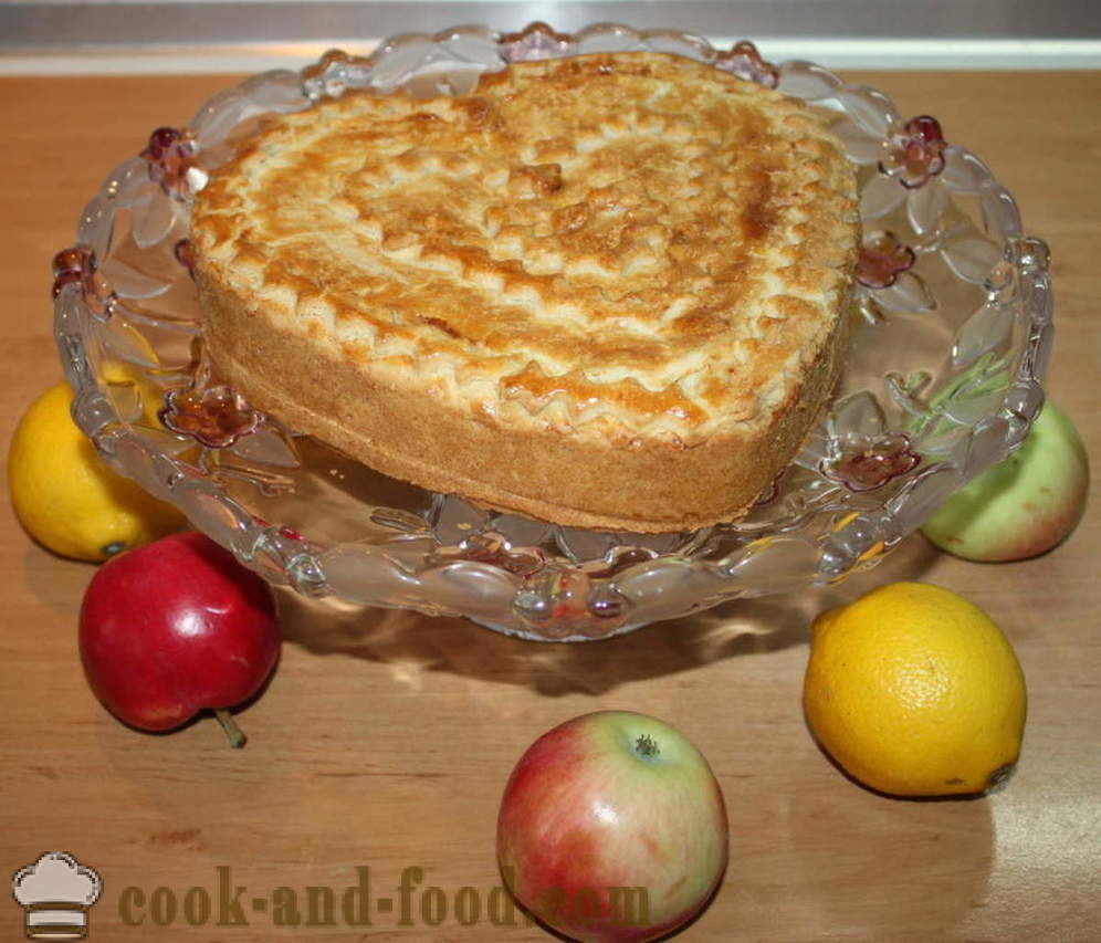 Zamknięty jabłecznik ciasta - jak zrobić ciasto pie, krok po kroku przepis zdjęć