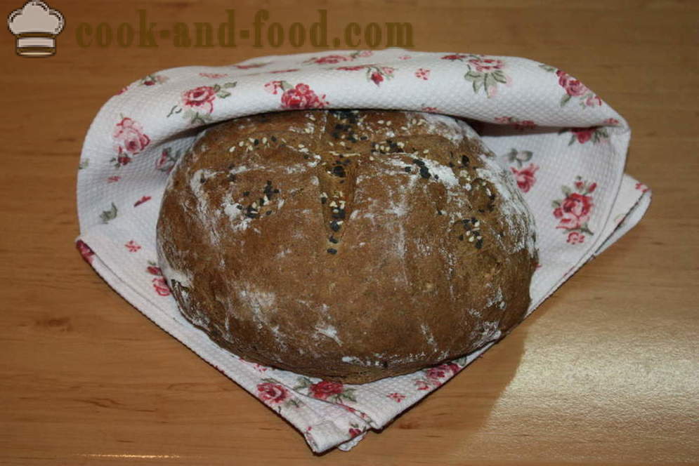 Przepis na chleb żytni w piecu - jak upiec chleb żytni w domu, krok po kroku przepis zdjęć