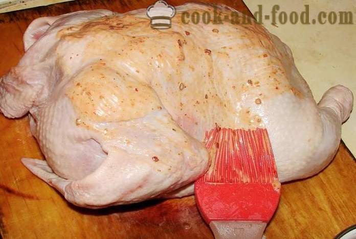 Sól kurczak w piekarniku - jak gotować kurczaka soli, krok po kroku przepis zdjęć