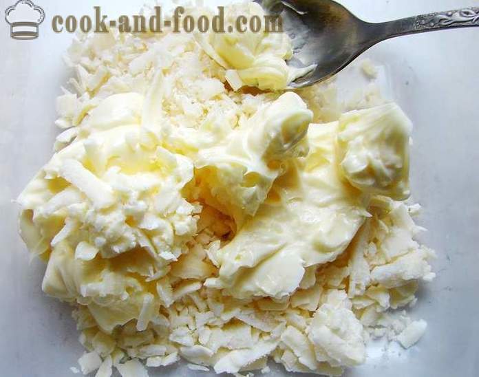 Ser masło czosnkowe sandwich - jak gotować masło ser, prosty przepis ze zdjęciem