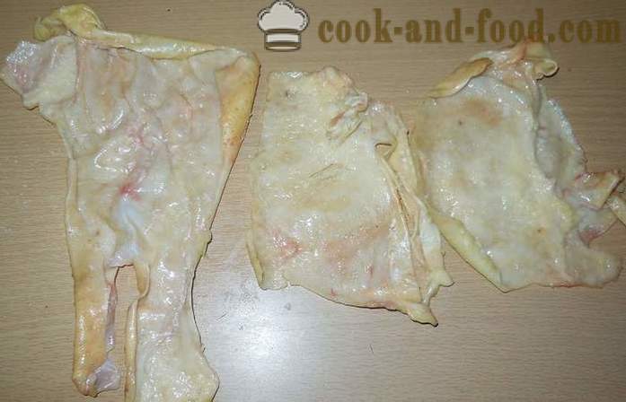 Pyszne rolka w skórę kurczaka nadziewana podrobami i proso - jak gotować przepis bochenek ze zdjęciem
