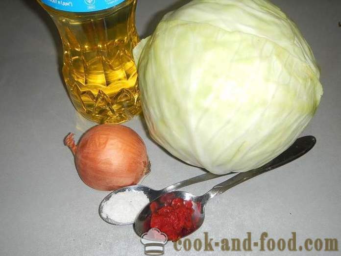 Duszona kapusta z pomidorami - soczyste i smaczne - jak gotować kapustę duszone - krok po kroku przepis ze zdjęciem