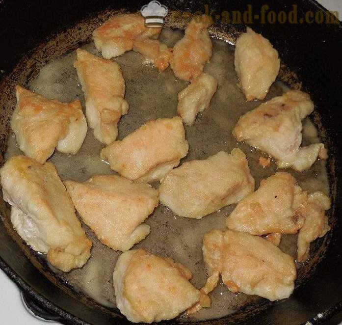 Jak gotować kurczaka na patelni ze skrobią - soczysty i smaczny - przepis ze zdjęciem