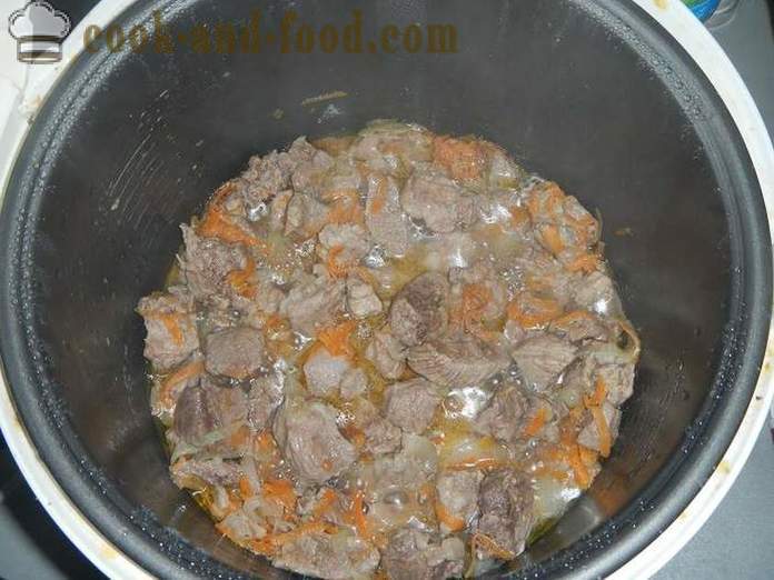 Pyszne gulasz wieprzowy w sosie multivarka lub wieprzowiny - krok po kroku przepis ze zdjęciami jak gotować gulasz wieprzowy