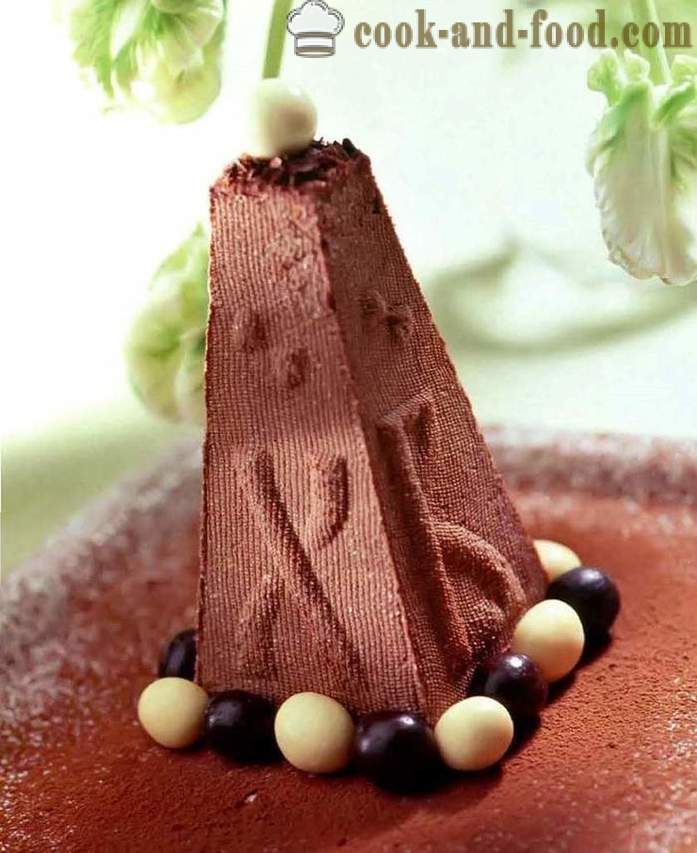 Chocolate Easter twaróg i śmietana - prosty przepis na surowe czekolady Wielkanoc twarogu
