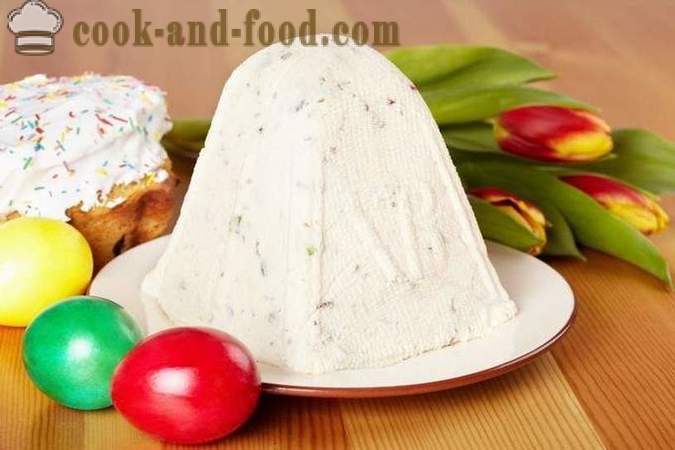 Wielkanoc królewski twaróg (napar) - Prosty przepis na domowy ser Wielkanoc z rodzynki, kandyzowane owoce, orzechy