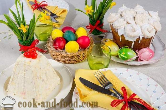 Kulinarne tradycje i zwyczaje wielkanocne - Wielkanoc tabeli w słowiańskiej tradycji prawosławnej