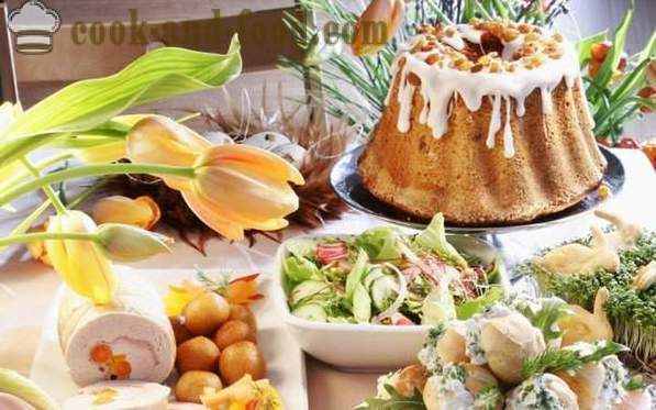 Kulinarne tradycje i zwyczaje wielkanocne - Wielkanoc tabeli w słowiańskiej tradycji prawosławnej
