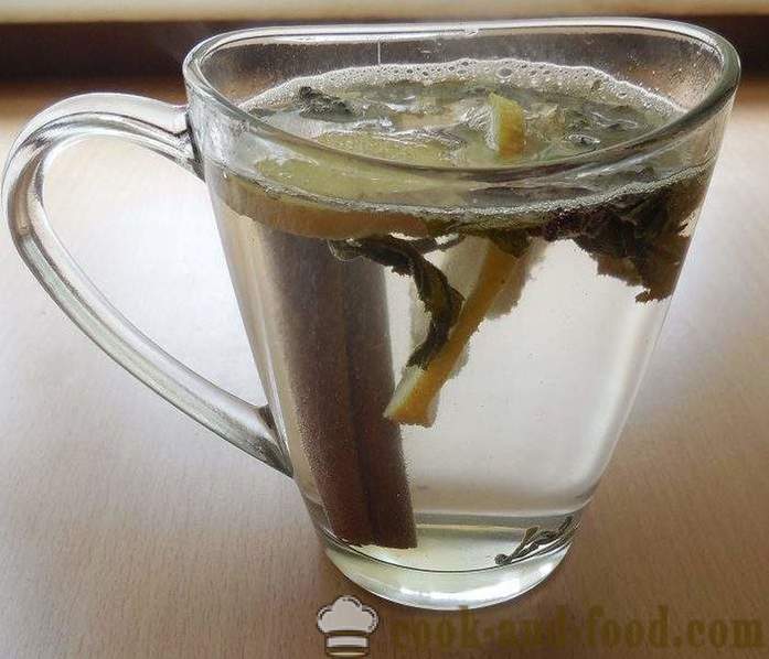 Zielonej herbaty z imbiru, cytryny, miodu i przypraw - jak parzenie herbaty imbir przepis ze zdjęciami.