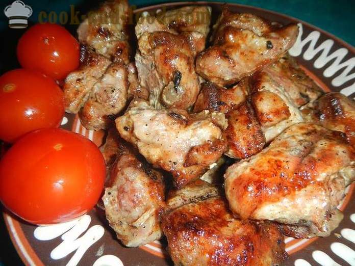 Soczyste mięso wieprzowe na grill - jak marynować mięso na kebaby, grill, grillowanie lub smażenia na grillu przepis ze zdjęciem.