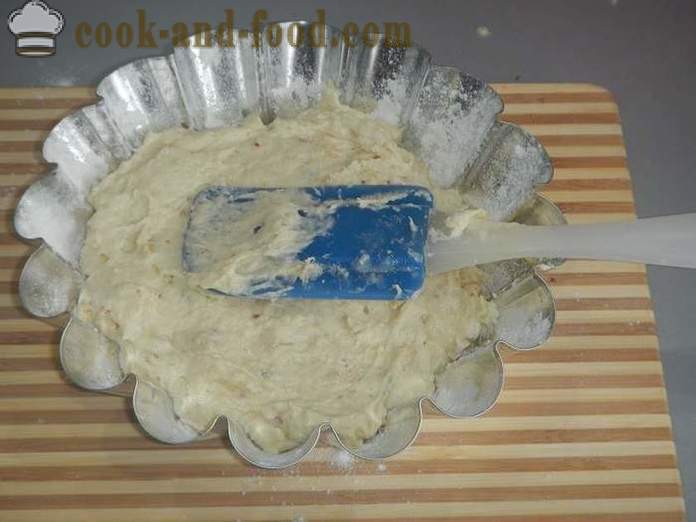 Proste orzech cupcake na kefir - jak gotować ciasto w domu, krok po kroku przepis ze zdjęciem.