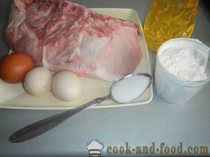 Soczyste kotlety wieprzowe z sosem czosnkowym - jak gotować soczyste kotlety wieprzowe, krok po kroku przepis ze zdjęciem.