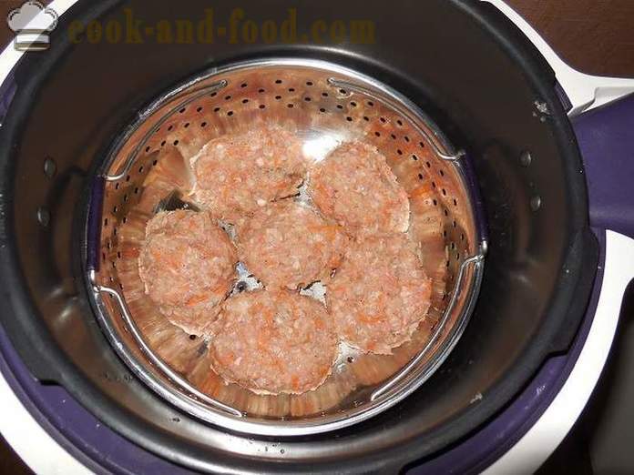 Grechanik z mięsa mielonego w multivarka - jak gotować indyka Grechanik parzona, krok za krokiem zdjęć receptury.