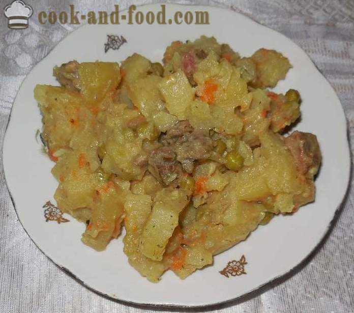 Gulasz warzywny w multivarka, z mięsem i ziemniakami - jak gotować gulasz wołowy w multivarka, krok po kroku przepis ze zdjęciem.