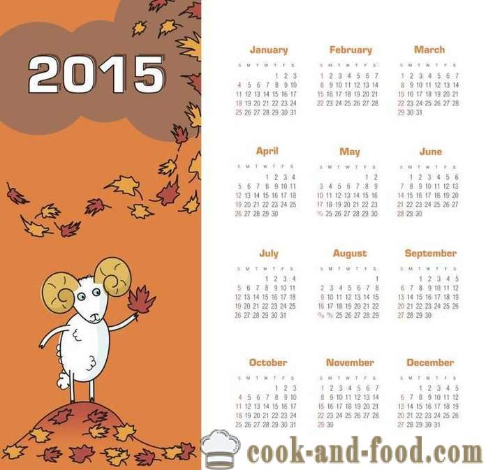Kalendarz na rok 2015 Rokiem Kozła (owce): pobierz za darmo świąteczny kalendarz z kóz i owiec.