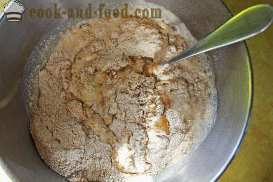 Chleb bez drożdży i fermentu jogurt, pieczone w piekarniku - pszenica - żyto, domowe prosty przepis ze zdjęciem