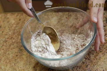 Chleb bez drożdży i fermentu jogurt, pieczone w piekarniku - pszenica - żyto, domowe prosty przepis ze zdjęciem