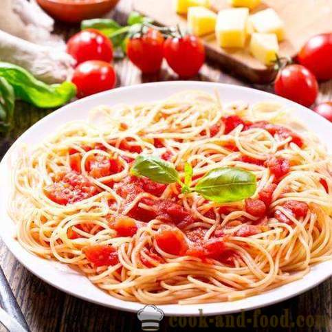 Przepis na spaghetti z pomidorami i serem