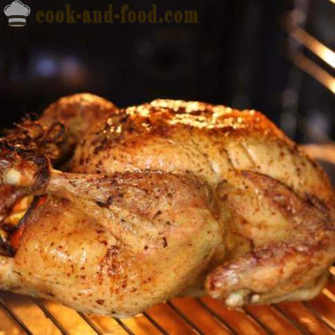 Jak pyszne pieczony kurczak w piekarniku - wideo recepty w domu