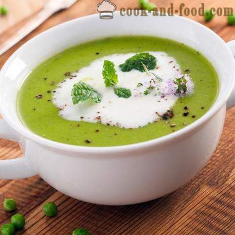 Zupa z zielonego groszku: trzy oryginalne receptury