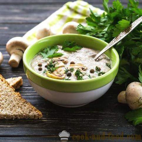Pachnąca zupa z grzybami: 2 oryginalna receptura