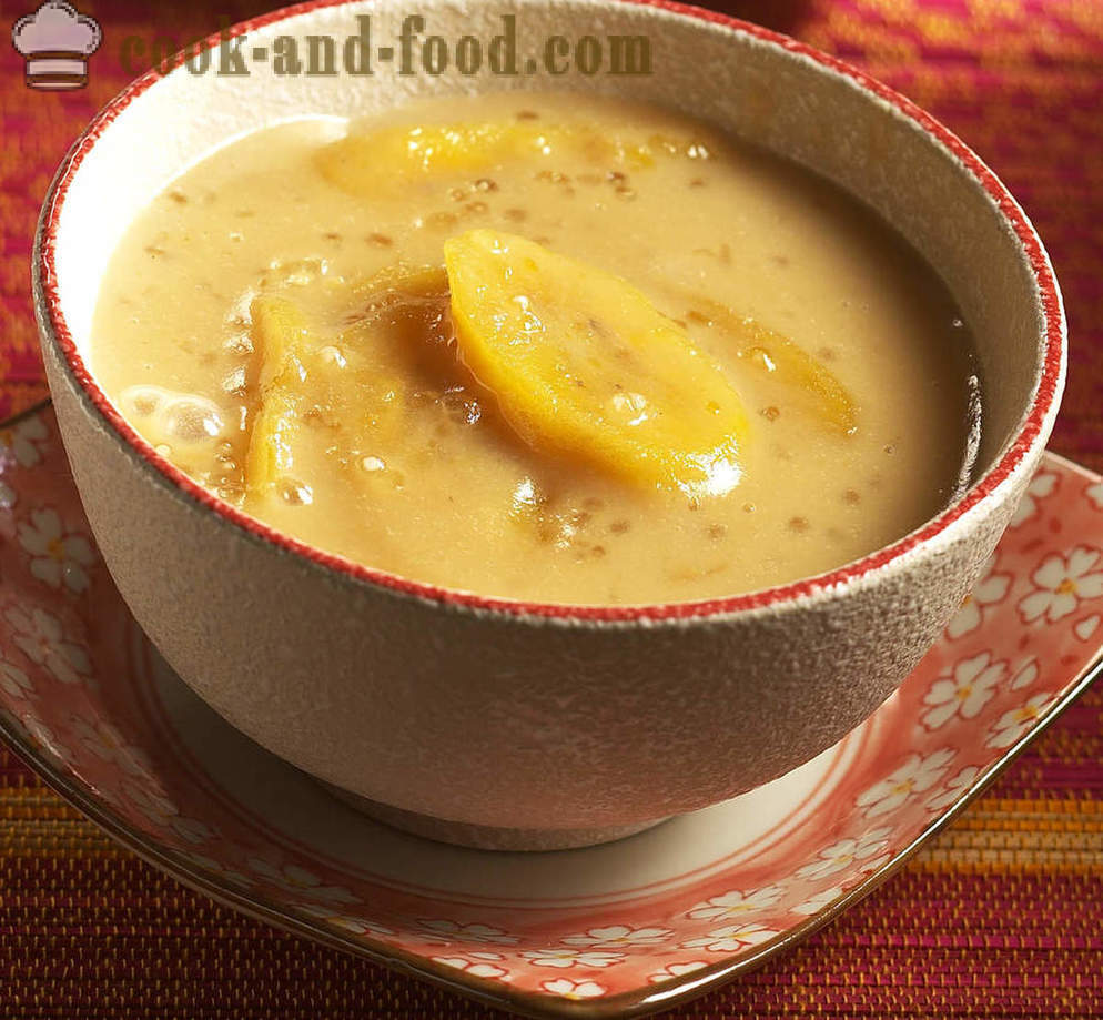 Banana: afrykański i azjatycki deser zupa - wideo recepty w domu
