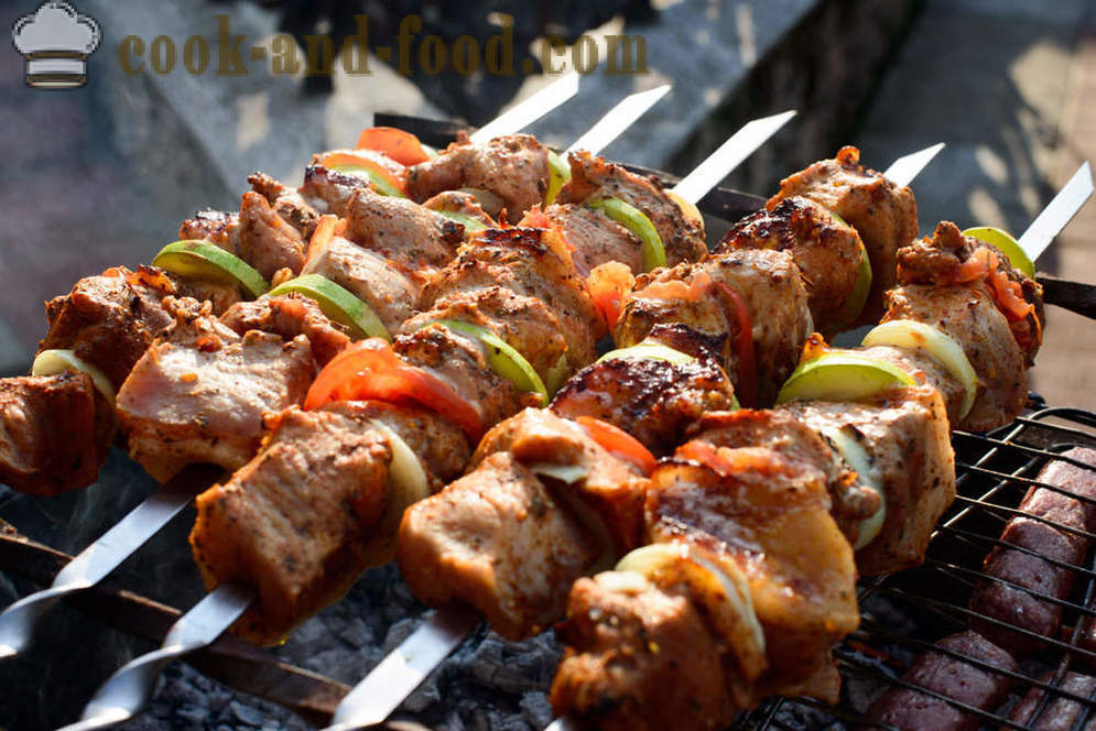 Jak marynować mięso na kebab w occie - wideo recepty w domu