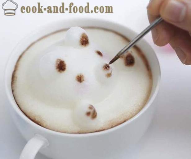 Rysunki na kawie: malowanie latte art